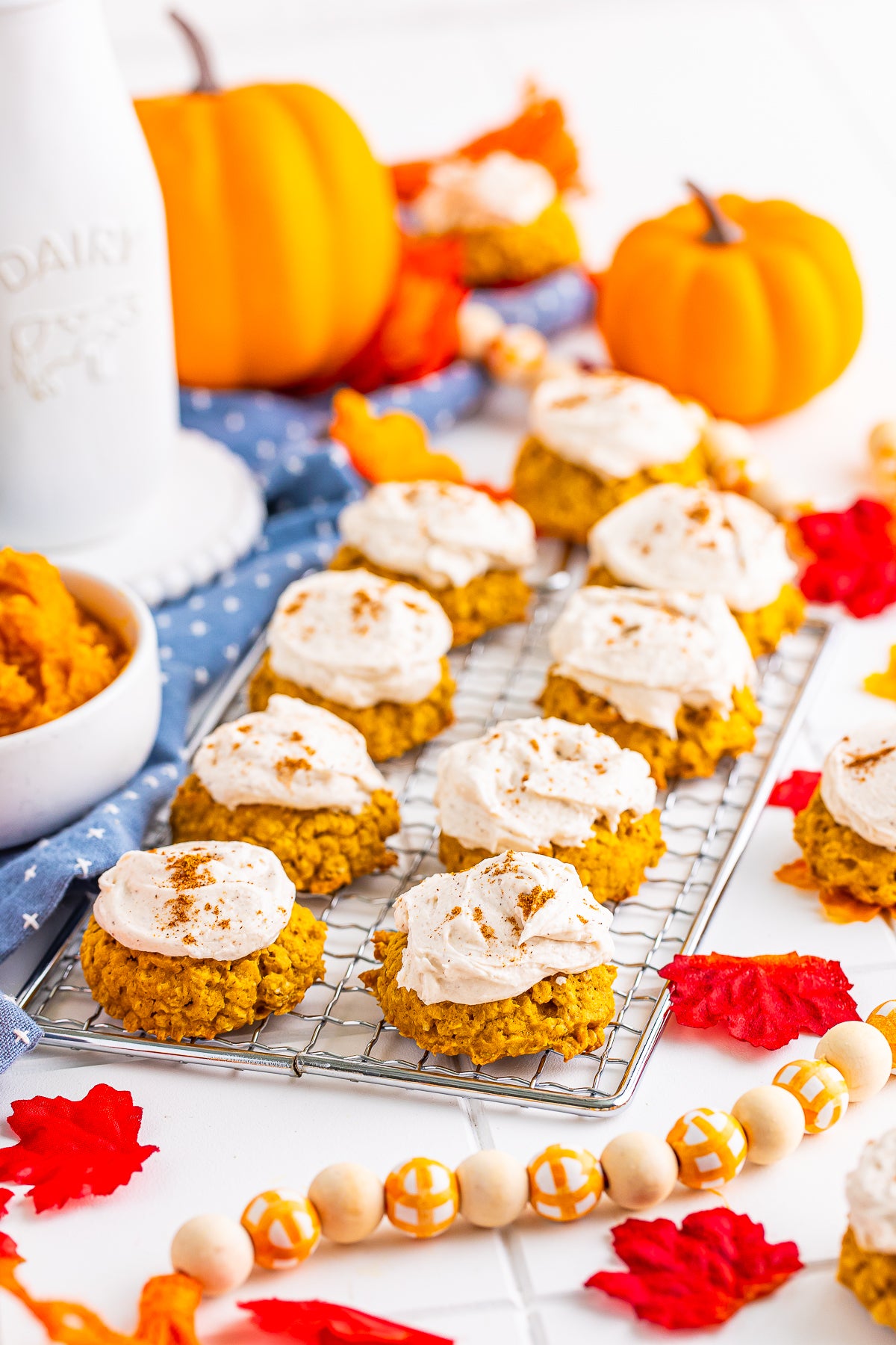 REDUCED Frosted Pumpkin Oatmeal Cookies SET 3