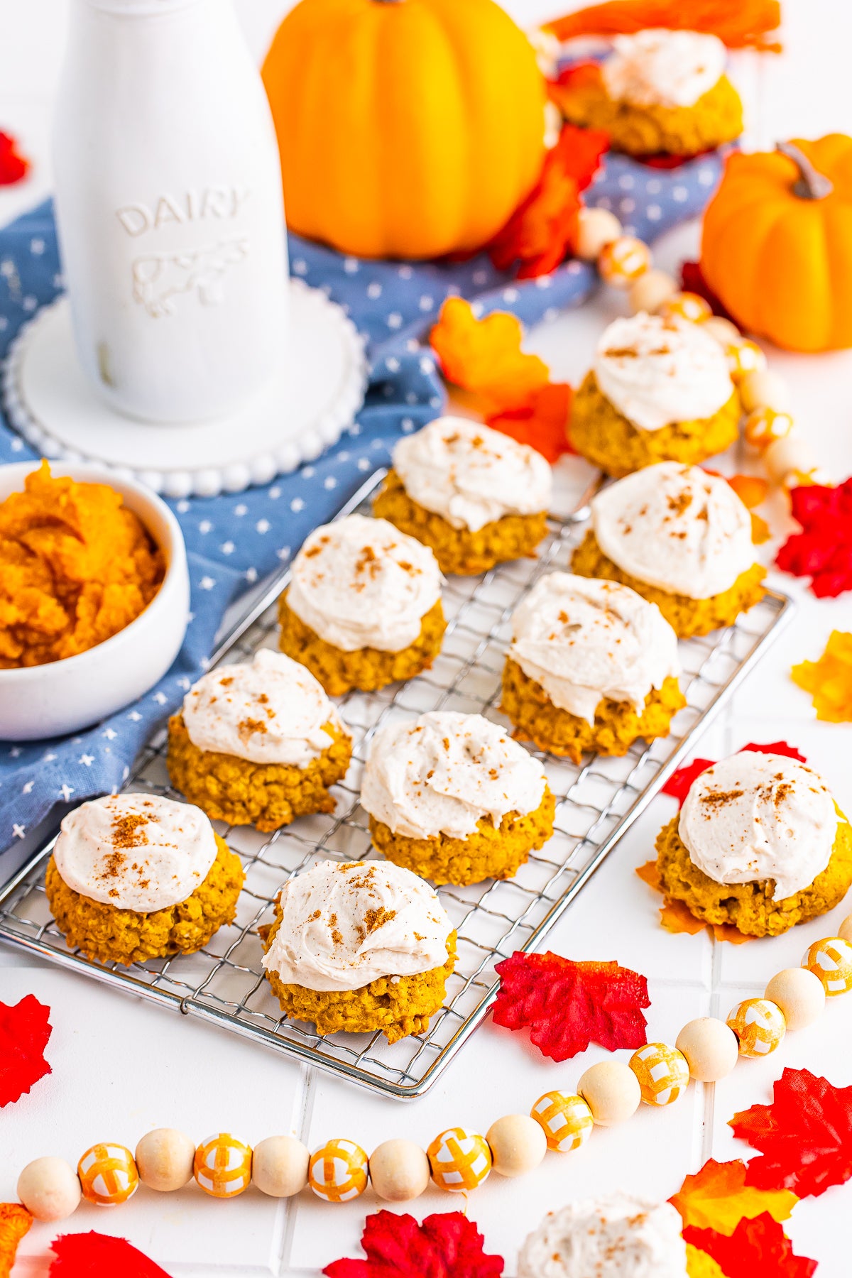REDUCED Frosted Pumpkin Oatmeal Cookies SET 3